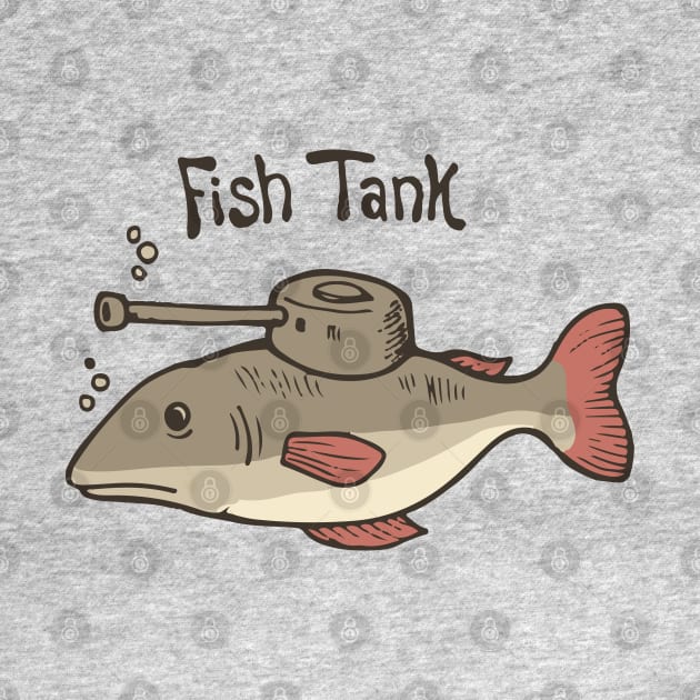 Fish Tank Fish wearing a tank turret on his body by ActivLife